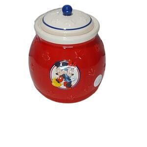 Vintage mickey and minnie sugar jar